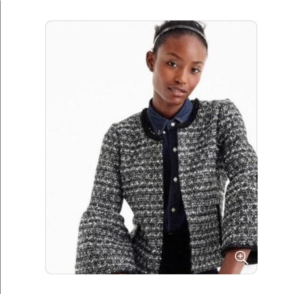J crew lady jacket in sequin tweed